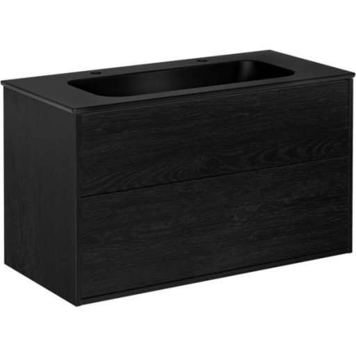 Gustavsberg Artic møbelpakke 100x47 cm sort eik/sort