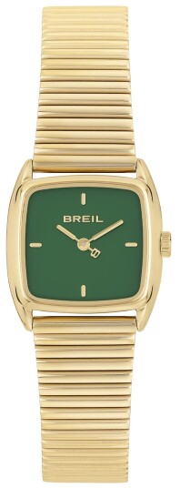 Breil Dameklokke TW2052 Stylize Grønn/Gulltonet stål 24x21.4 mm Breil Dameklokke TW2052 Stylize Grønn/Gulltonet stål 24x21.4 mm