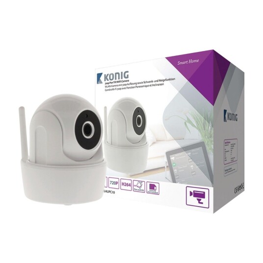 König WiFi Kamera 720P Hvit König WiFi Kamera 720P Hvit