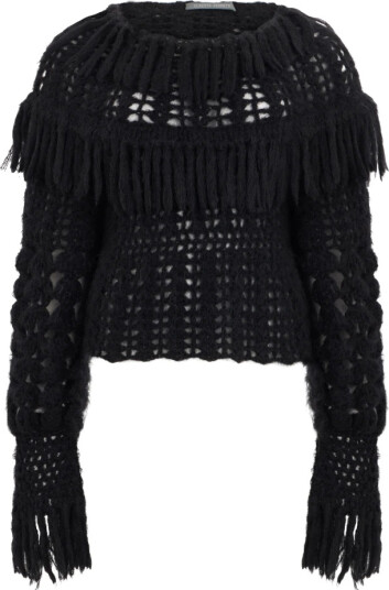 Alberta Ferretti Dame Strikkevarer Svart S,