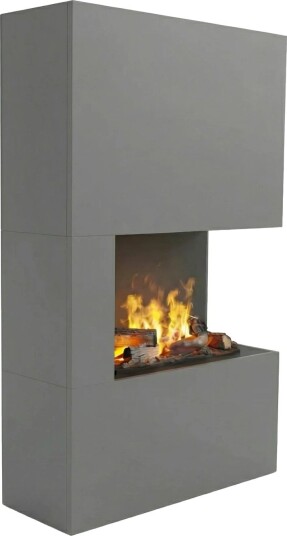 Glow Fire Tucholsky Venstre Hjørne Omc 600 - Grå (HYB-50-115GR-real-wood)