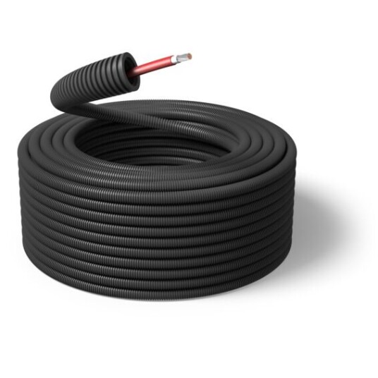 PM FLEX Ferdigtrukket K rør 16/Solcellekabel 1x6mm² Rød 100m