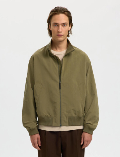 Selected Slhdylan Relaxed Bomber Khaki green XXL