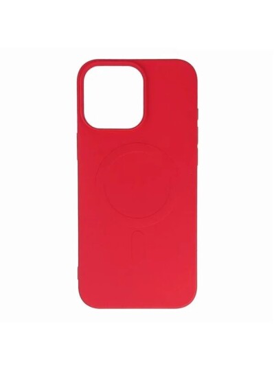 Hurtel Liquid Silicone Case MagSafe for iPhone 16 Pro Red