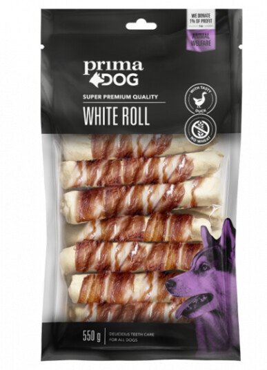 Prima Dog Tyggebein med And 15x550g - Hundesnacks Prima Dog Tyggebein med And 15x550g - Hundesnacks