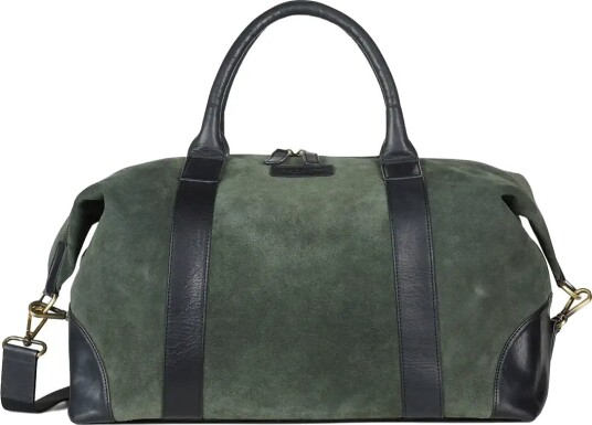 Howard London Steven Suede Bag Green ONE SIZE