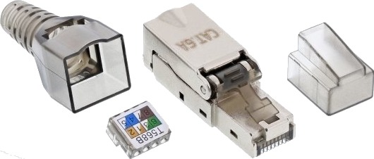 Inline 76204A Rj45 Metallisk Gjennomsiktig