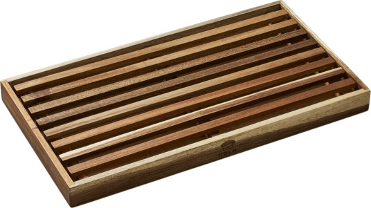Holm Skjærebrett med smuleoppsamler akasietre 43x23x3 cm