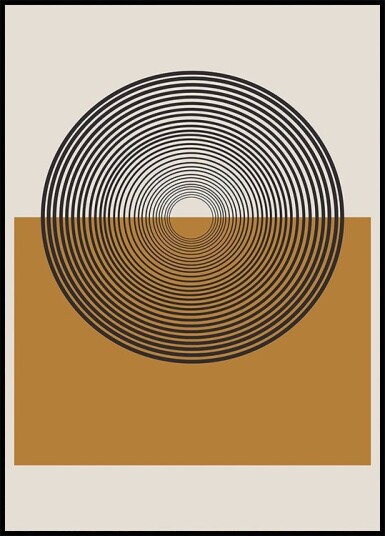 Concentric Reflections Poster Plakat / 40x50cm