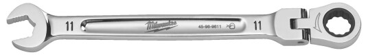 Milwaukee 4932480184 Skralle/kombinøkkel med leddhode 11 mm, Håndverktøy