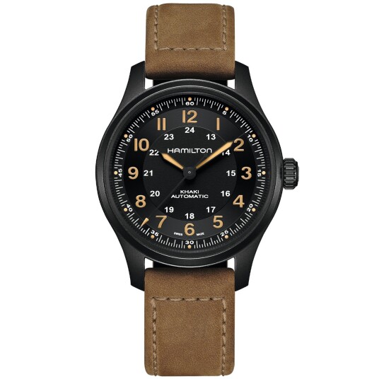 Hamilton Khaki Field Titanium Auto H70665533 - Herre - 42 mm - Analog - Automatisk - Safirglass