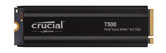 Crucial T500 4TB NVMe M.2 SSD med Kjøleribbe PCIe 4.0 Crucial T500 4TB NVMe M.2 SSD med Kjøleribbe PCIe 4.0