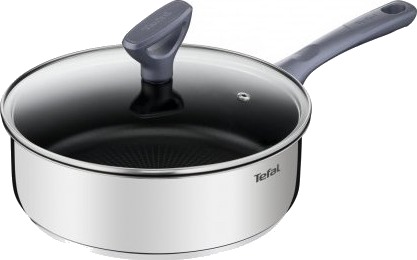 Tefal Daily Cook G7303255 Rund Sautépanne Rustfritt Stål Titan Rustfritt Stål Keramikk Halogen Forseglet Plate Gass Induksjon Tefal Daily Cook G7303255 Rund Sautépanne Rustfritt Stål Titan Rustfritt Stål Keramikk Halogen Forseglet Plate Gass Induksjon