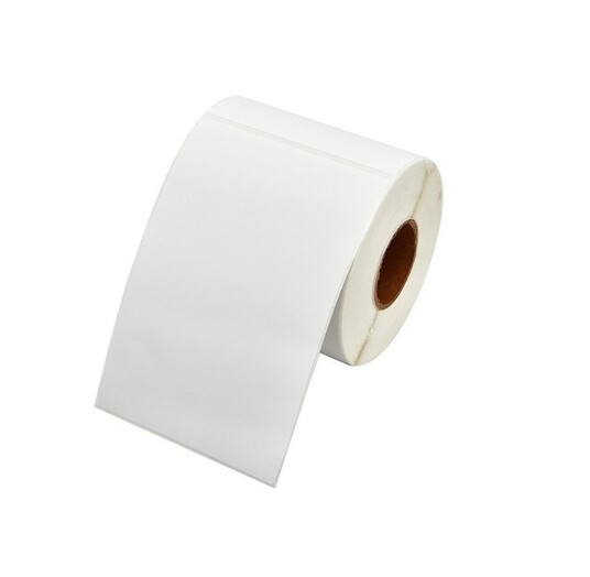 Zebra termisk papirlabel rull m.500 stk. Kompatibel 100 mm x 150 mm svart/hvit