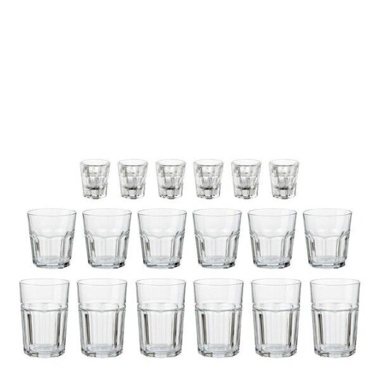 Aida Atelier garnit glassett 18 deler 6x36 cl + 6x28 cl + 6x5 cl