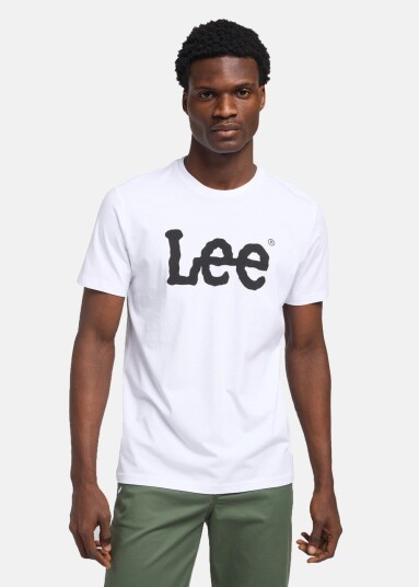 Lee Wobbly_Logo_Tee White White L T-Shirts Lee Wobbly_Logo_Tee White White L T-Shirts