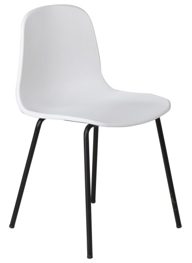 Venture Design Arctic spise stol Hvit Plast/svart Hvit