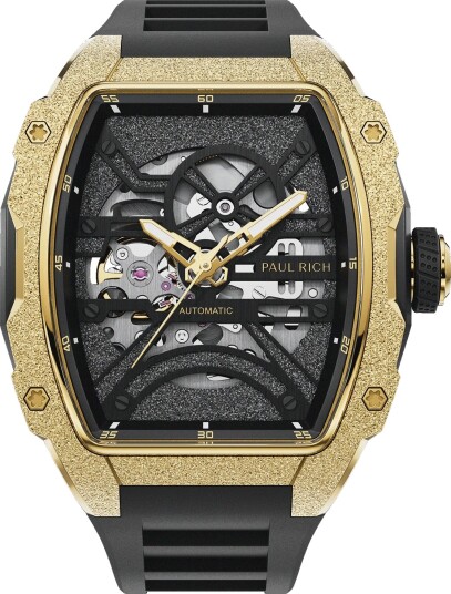 Paul Rich Astro Skeleton Gold PR20099 - Herre - 43 mm - Analog - Automatisk - Safirbelagt mineralglass