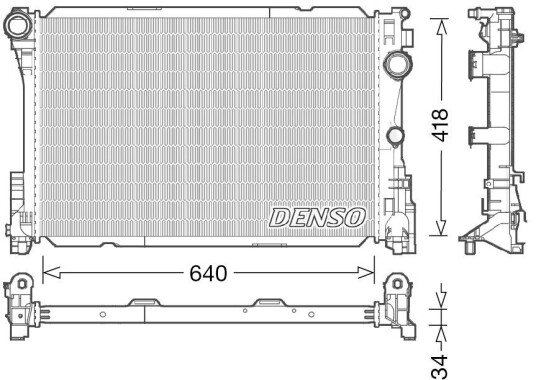Radiator DENSO DRM17049 Radiator DENSO DRM17049