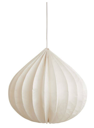 Pumpkin Taklampe Ø 48 x 47 cm Papir Hvit Pumpkin Taklampe Ø 48 x 47 cm Papir Hvit