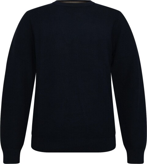 Tom Tailor Structured Crew Neck Knit Navy S