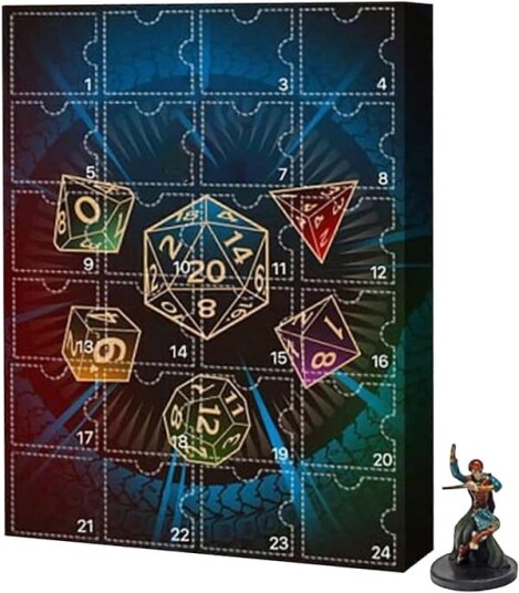 Dnd Adventskalender 2026 Leketøy Adventskalender 2026 Dnd miniatyrer Dnd figurer 24 dagers julekalender for barn og voksne