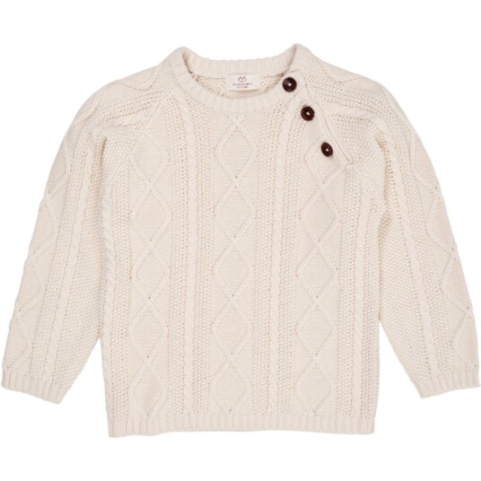 Copenhagen Colors Cream Strikket Genser 86