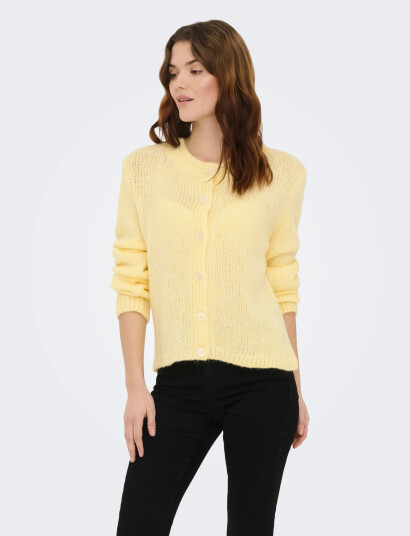 JDY Jdydinea L/S Button Cardigan Knt Noos   Yellow   XL