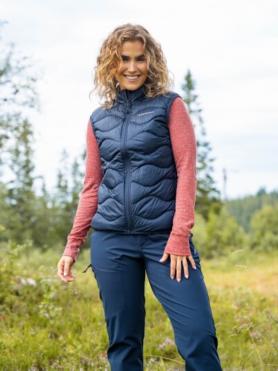 Peak Performance Helium Down Vest Women Blå XL