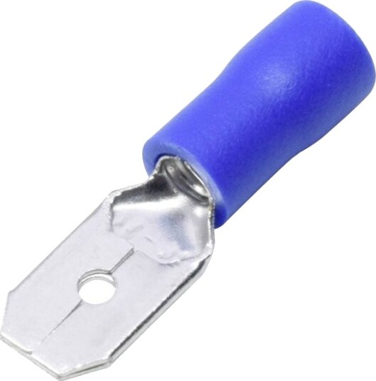 Conrad T1904c045 Bladterminal Kobber/Sølv Blå Kopper Pvc 2.5 Mm²