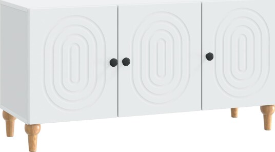 TV skap Hvit 99 x 34,5 x 50 cm Konstruert tre TV skap Hvit 99 x 34,5 x 50 cm Konstruert tre