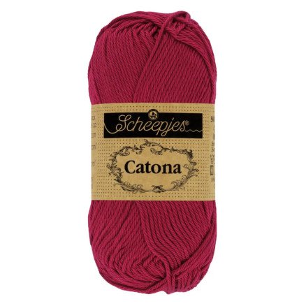 Scheepjes Catona Garn 517 Ruby - 10g