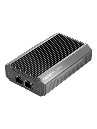 QNAP QNA UC10G2SF network adapter USB4 / Thunderbolt 4 10 Gigabit SFP+ x 2 QNA UC10G2SF QNAP QNA UC10G2SF network adapter USB4 / Thunderbolt 4 10 Gigabit SFP+ x 2 QNA UC10G2SF