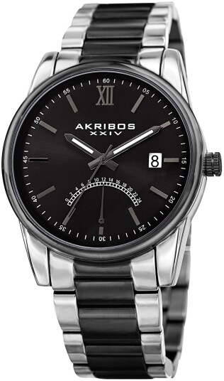 Akribos XXIV Herreklokke AK962TTB Sort/Stål Ø47 mm Akribos XXIV Herreklokke AK962TTB Sort/Stål Ø47 mm
