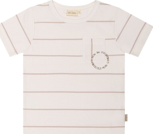Petit Piao T skjorte Off White Petit Piao 68 T skjorte Brun Hvit 62