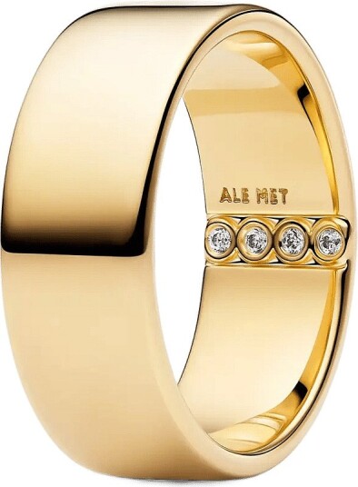 Pandora Engravable Wide Band Ring Gold 54