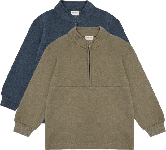 Minymo Sweatshirt W.zip (2-Pack) - Multi/patterned - 98