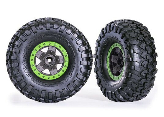 Traxxas 8181-GRN Tires & Wheels Canyon Trail/TRX-4 Black 2.2 Gre Traxxas 8181-GRN Tires & Wheels Canyon Trail/TRX-4 Black 2.2 Gre