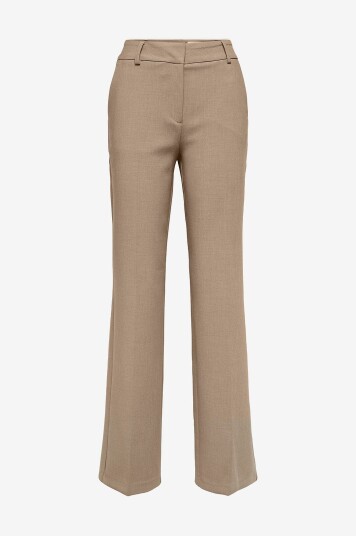 Selected Femme Bukser slfRita MW Wide Pant Brun
