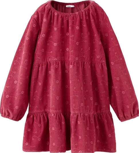 Mango Ruched Floral Dress   RED   4 5