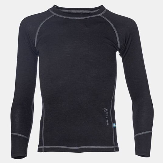 Isbjörn Husky Sweater Baselayer Kids Black 86/92 cl