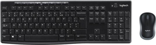 Logitech MK270 Wireless Combo - BE - Tastatur & Mussett - Belgisk - Svart