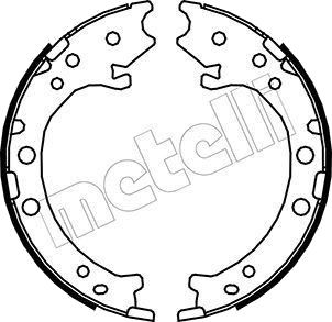 Bremseskosett håndbrems METELLI 53 0162 Bremseskosett håndbrems METELLI 53 0162