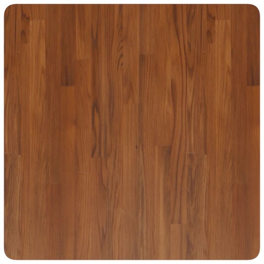 Firkantet bordplate mørkebrun 70x70x1,5 cm behandlet heltre eik 343017 Firkantet bordplate mørkebrun 70x70x1,5 cm behandlet heltre eik 343017