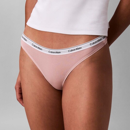 Calvin Klein Icon Logo string rosa Størrelse: XL Kvinner