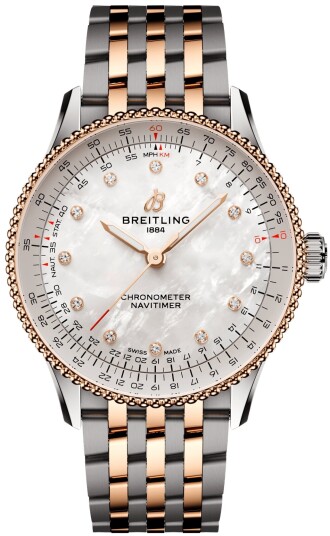 Breitling Herreklokke U17327211A1U1 Navitimer Automatic 36 Hvit/18