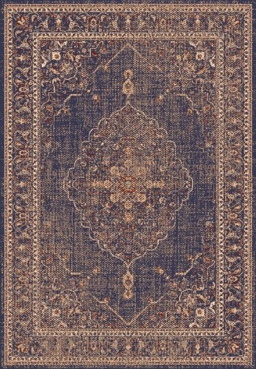 Wilton teppe Pacini marineblå Størrelse: 185 x 275 cm