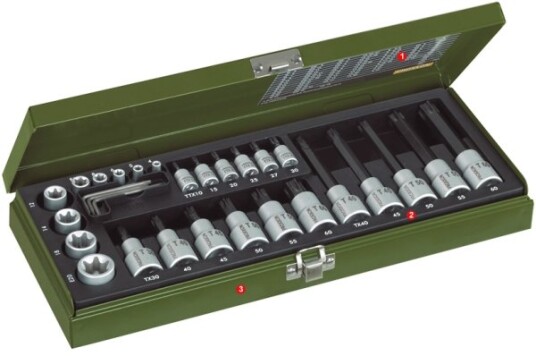 Proxxon 23 103, 29 Stykker, 25,4 / 4 Mm (1 / 4"), 4 - 5 - 6 - 8 And 10 12 - 20 Proxxon 23 103, 29 Stykker, 25,4 / 4 Mm (1 / 4"), 4 - 5 - 6 - 8 And 10 12 - 20