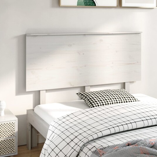 Sengegavl hvit 139x6x82,5 cm heltre furu 8720287010470
