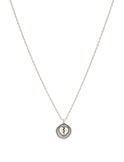 Samie Christopher Stampe X Samie   Necklace Matt Steel   Silver   ONE SIZE